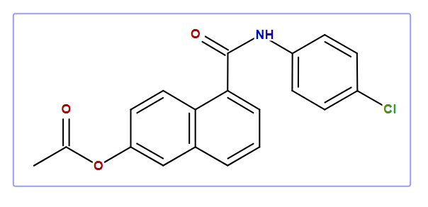 6-Acetoxy-N-(4-chlorphenyl)-1-naphthamide