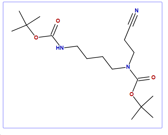 N1,N4-Bis-Boc-N4-(2-cyanoethyl)-1,4-butanediamine