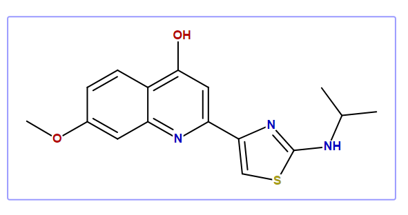 2-(2-Isopropylamino-thiazol-4-yl)-7-methoxy-quinolin-4-ol